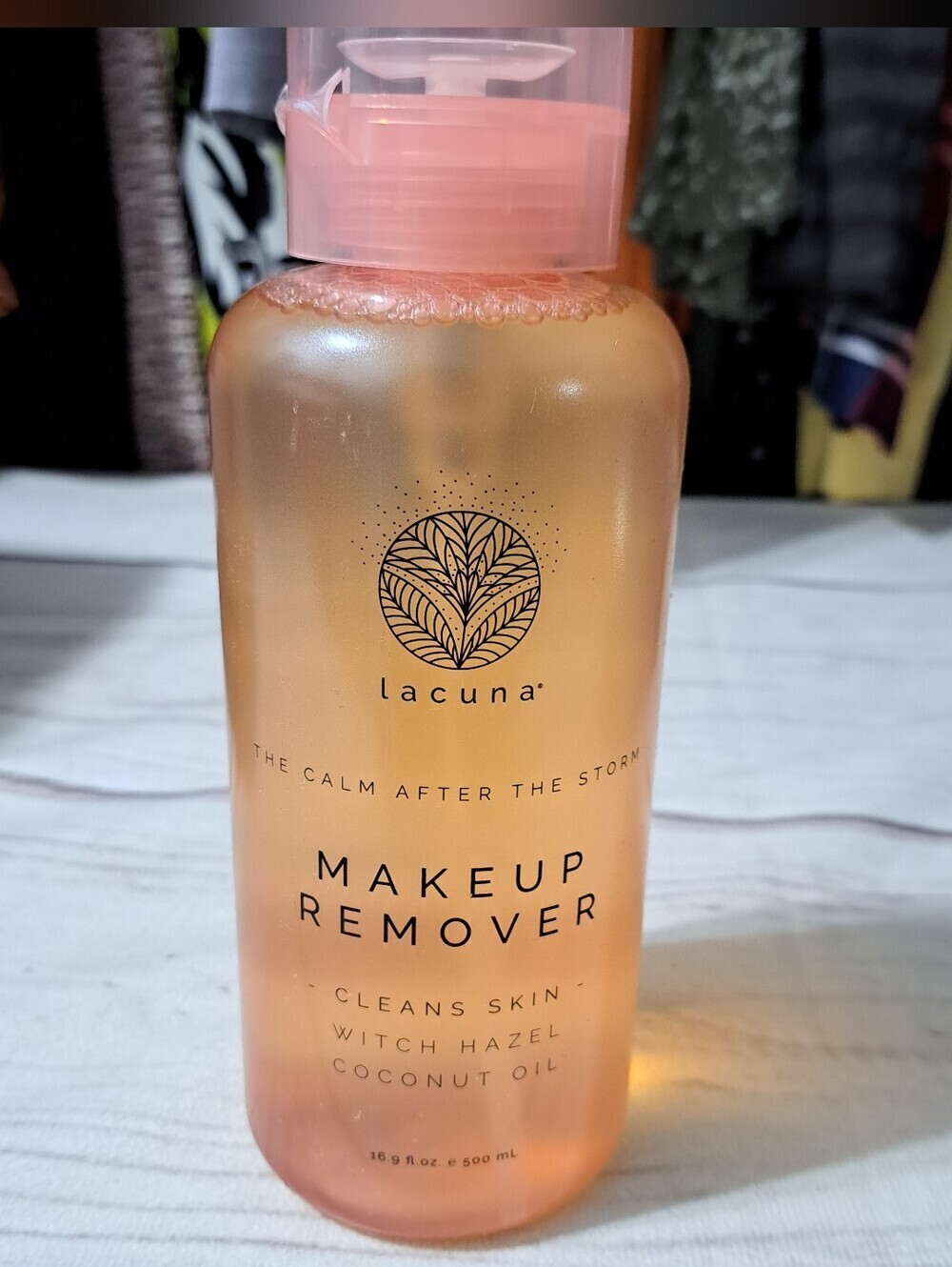 Lacuna Makeup Remover The Calm After The Storm Witch Hazel Coconut Oil 16.9 Oz1